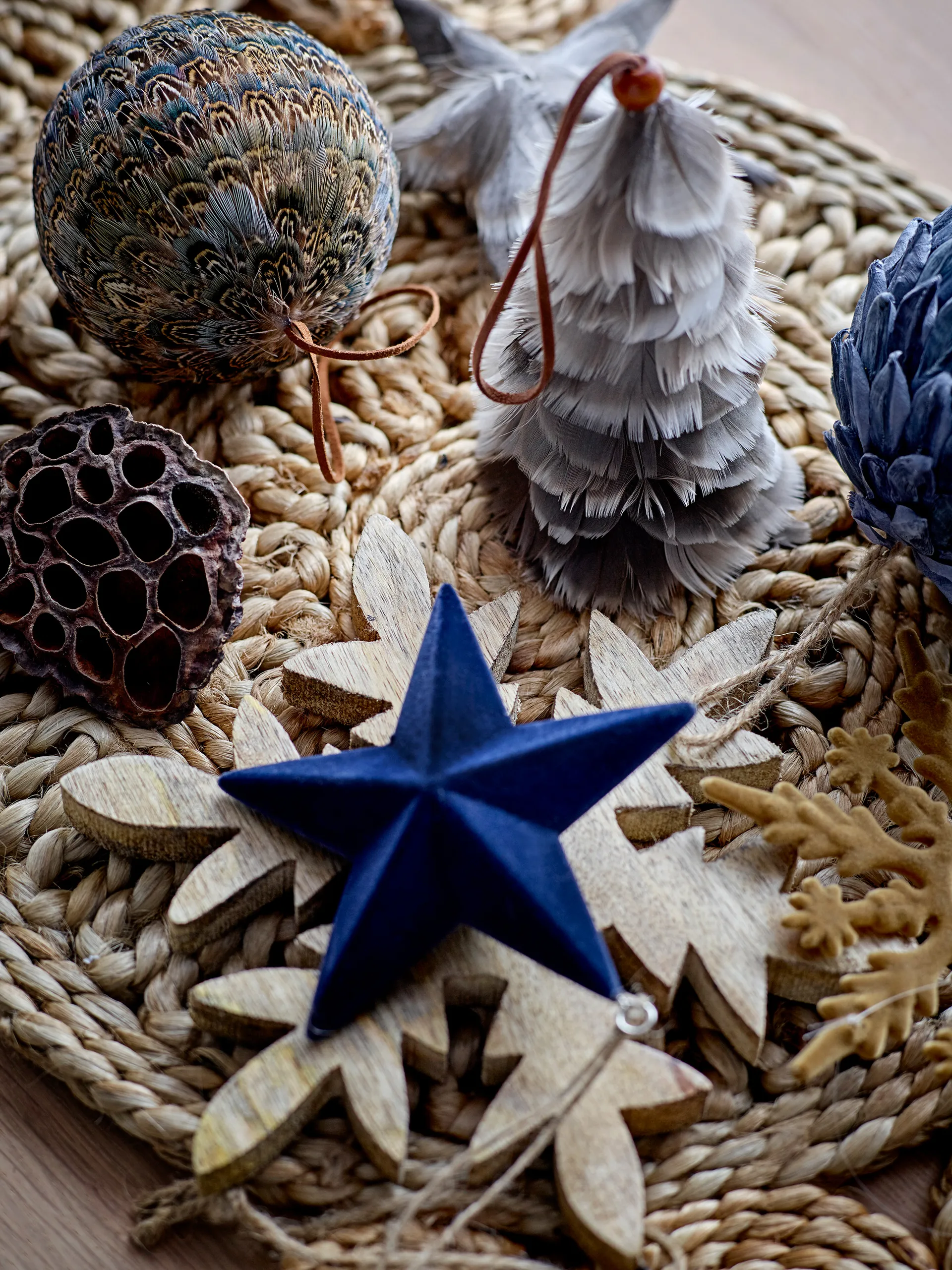 Misba Weihnachtskugel Ø9cm 4 Teile, Multi Bloomingville