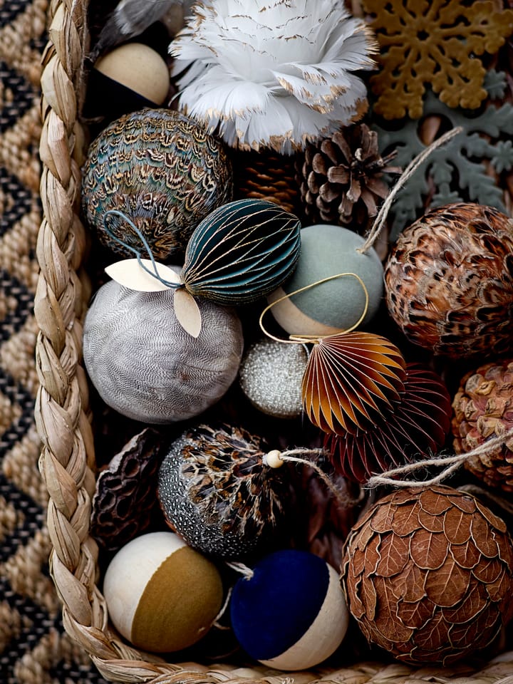 Misba Weihnachtskugel Ø9cm 4 Teile, Multi Bloomingville