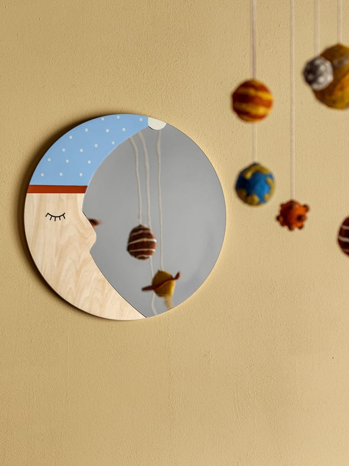 Moony Spiegel Ø40 cm, Nature moon Bloomingville