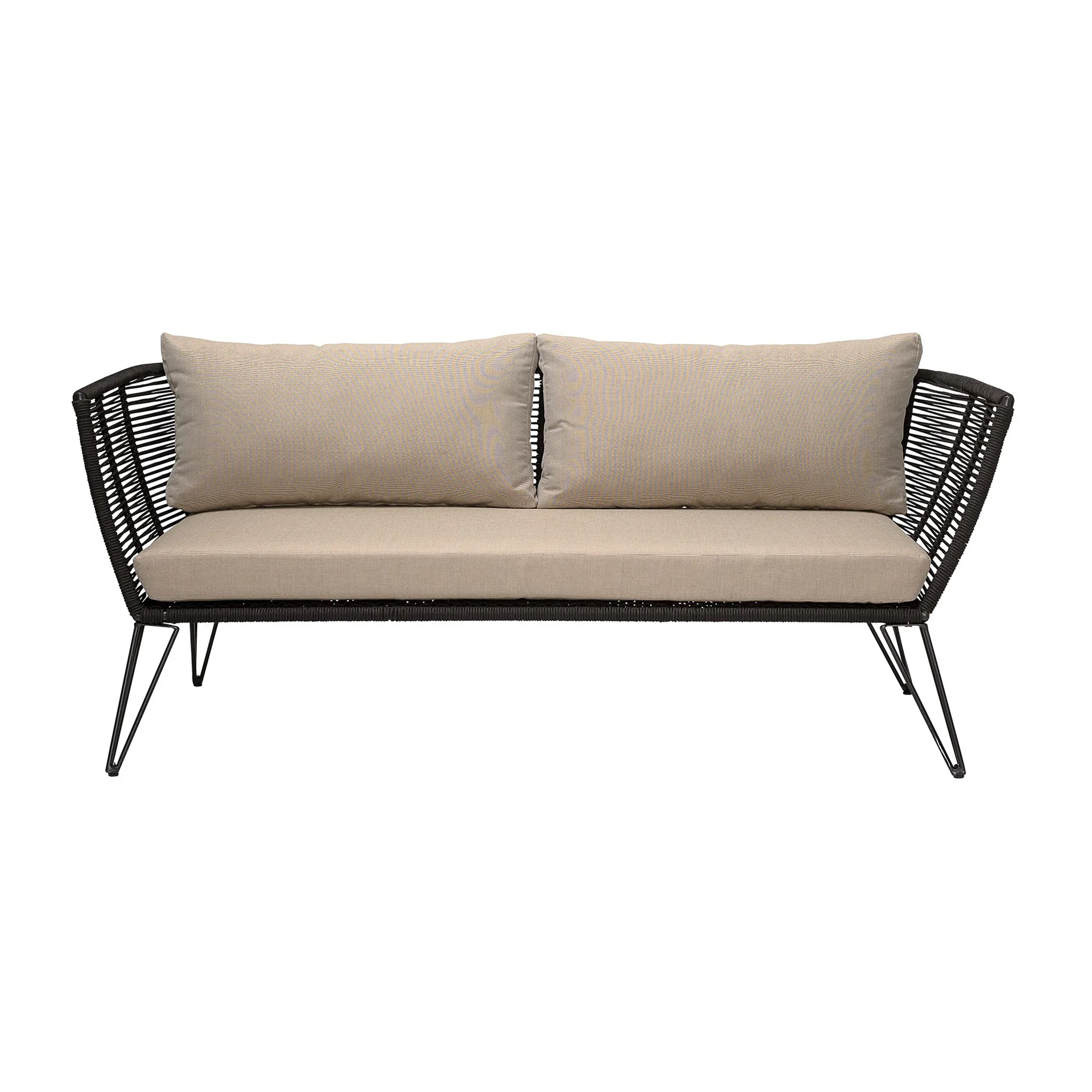 Mundo Sofa, Black-beige Bloomingville
