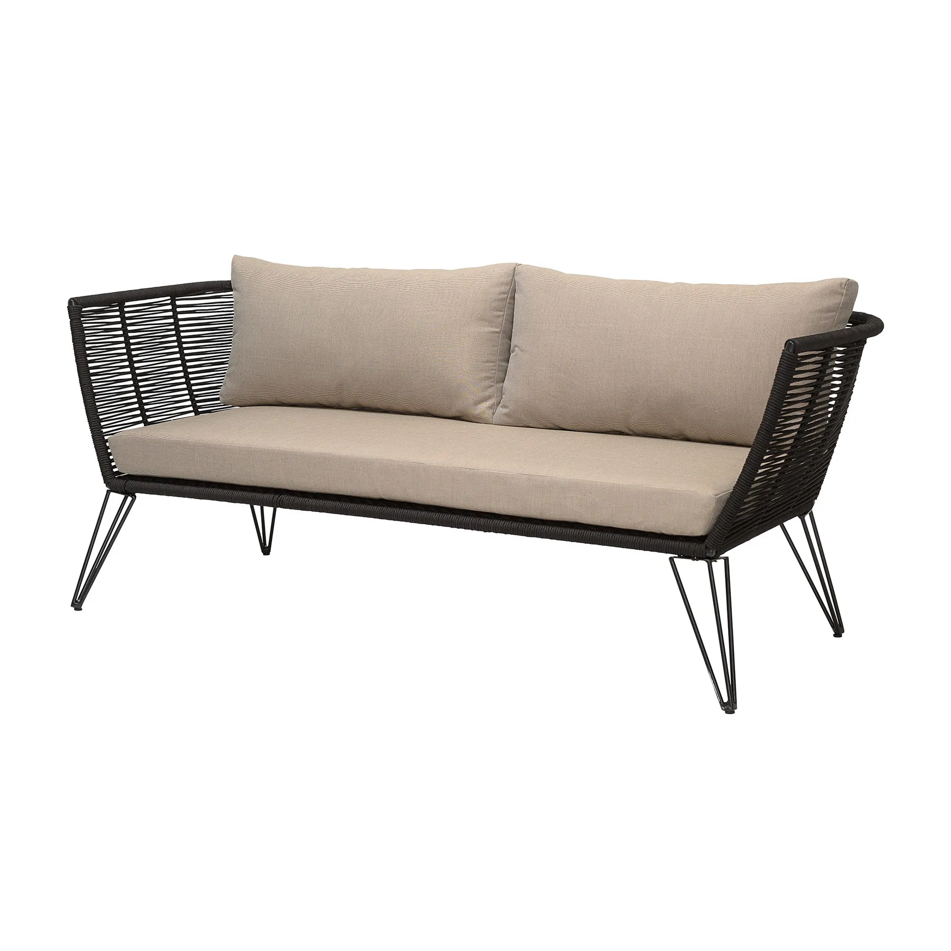 Mundo Sofa, Black-beige Bloomingville