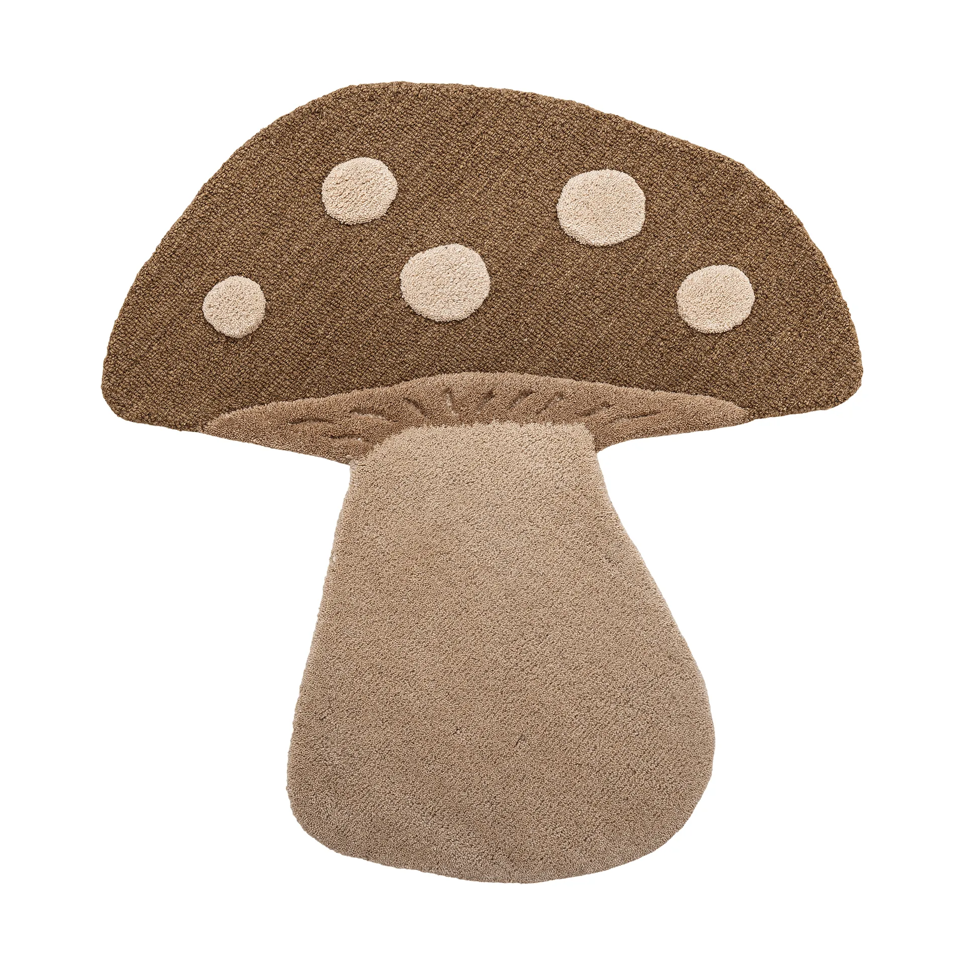 Mushroom Teppich, Braun, Wolle Bloomingville