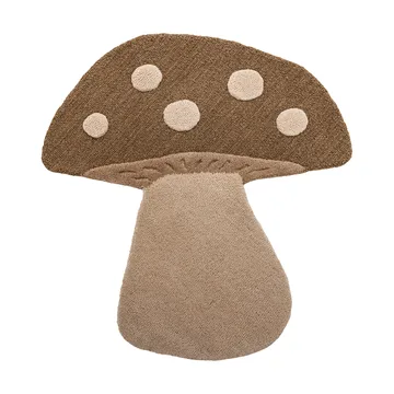 Mushroom Teppich - Braun, Wolle - Bloomingville
