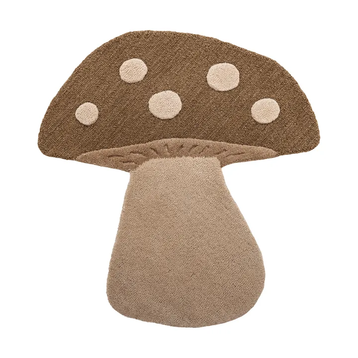Mushroom Teppich - Braun, Wolle - Bloomingville