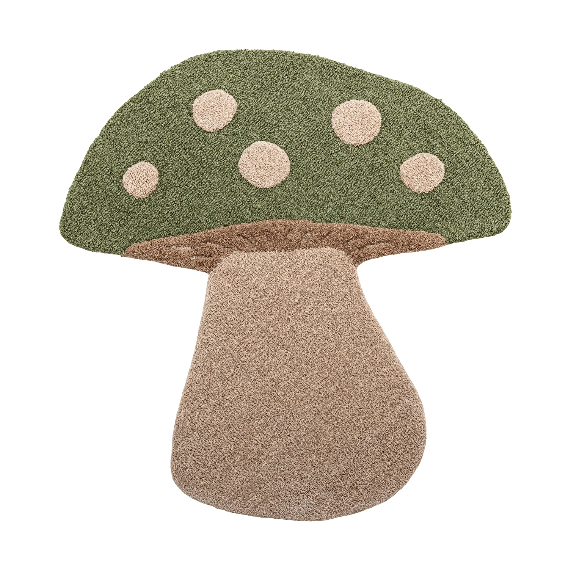 Mushroom Teppich, Grün, Wolle Bloomingville