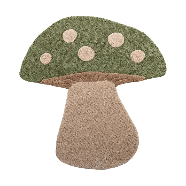 Mushroom Teppich - Grün, Wolle - Bloomingville