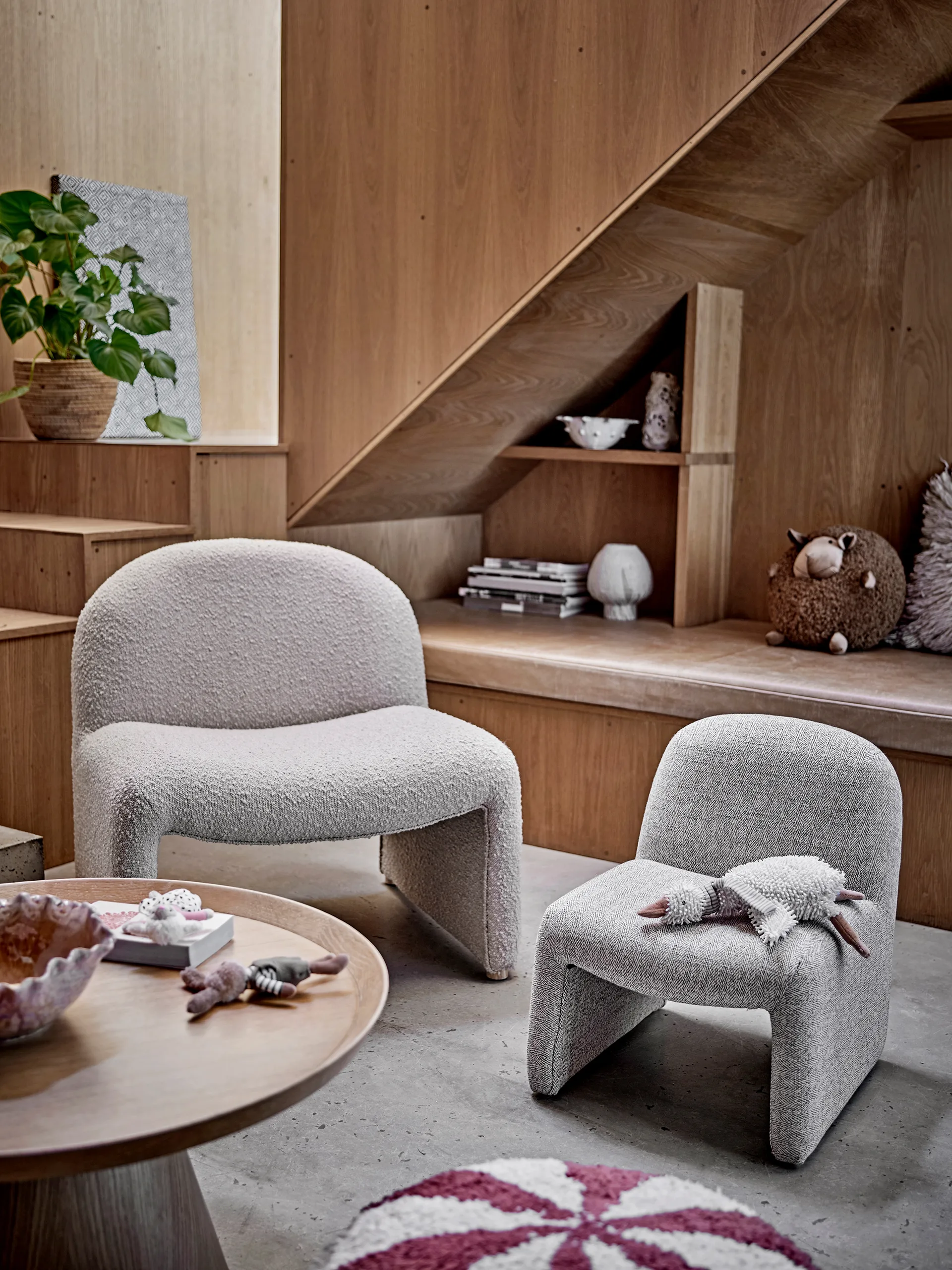 Neel Stuhl 40x51 cm, Grau Bloomingville