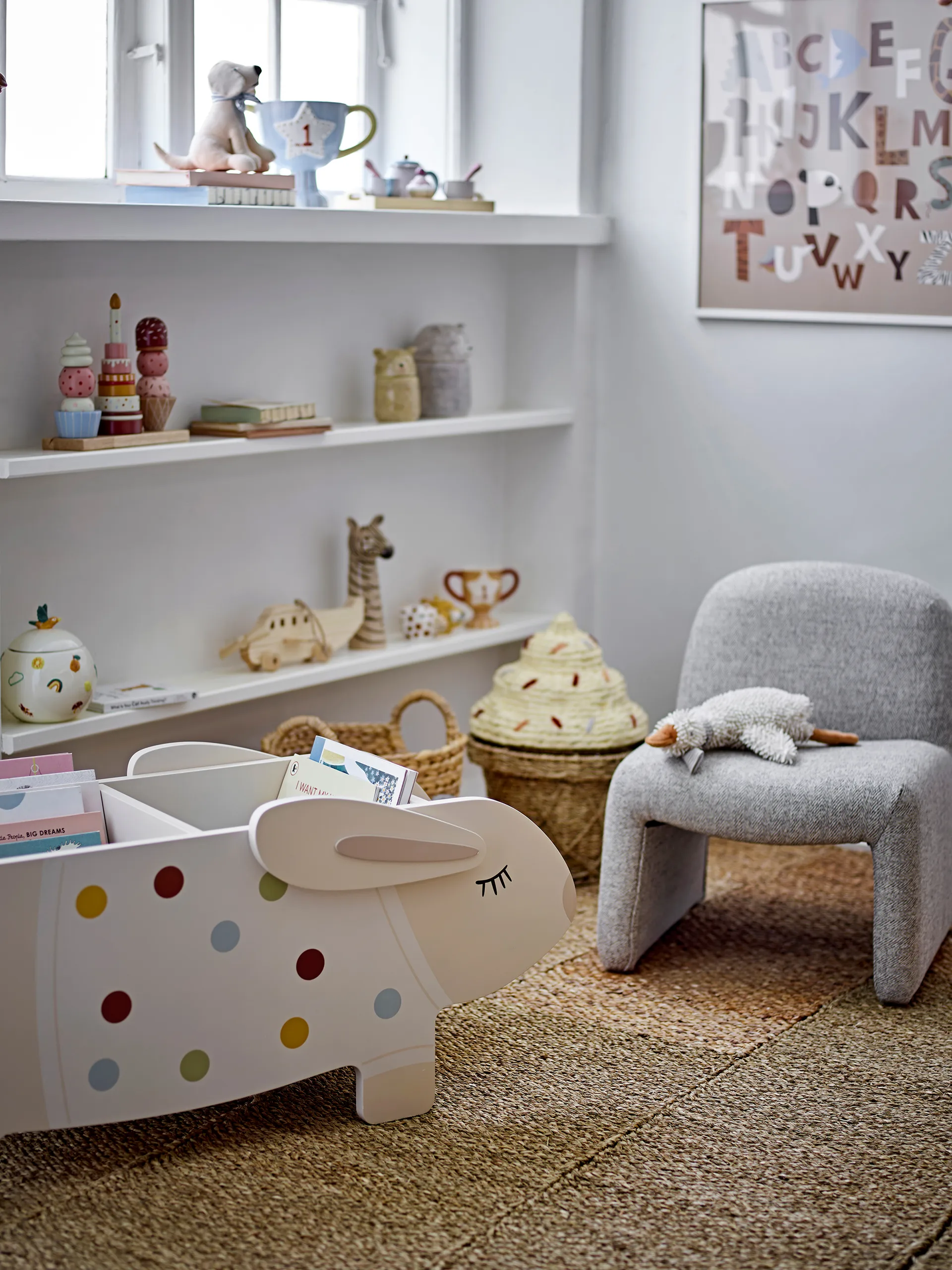 Neel Stuhl 40x51 cm, Grau Bloomingville