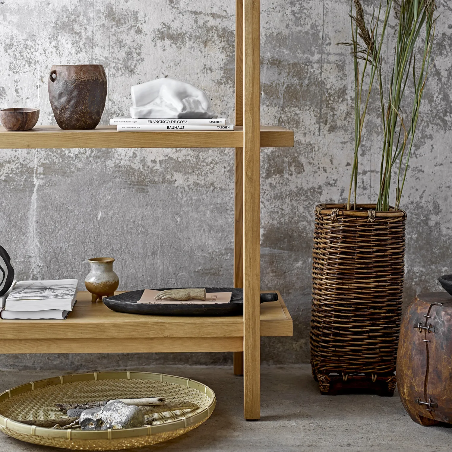 Nenne Blumentopf mit Henkel Ø16cm, Braun Bloomingville