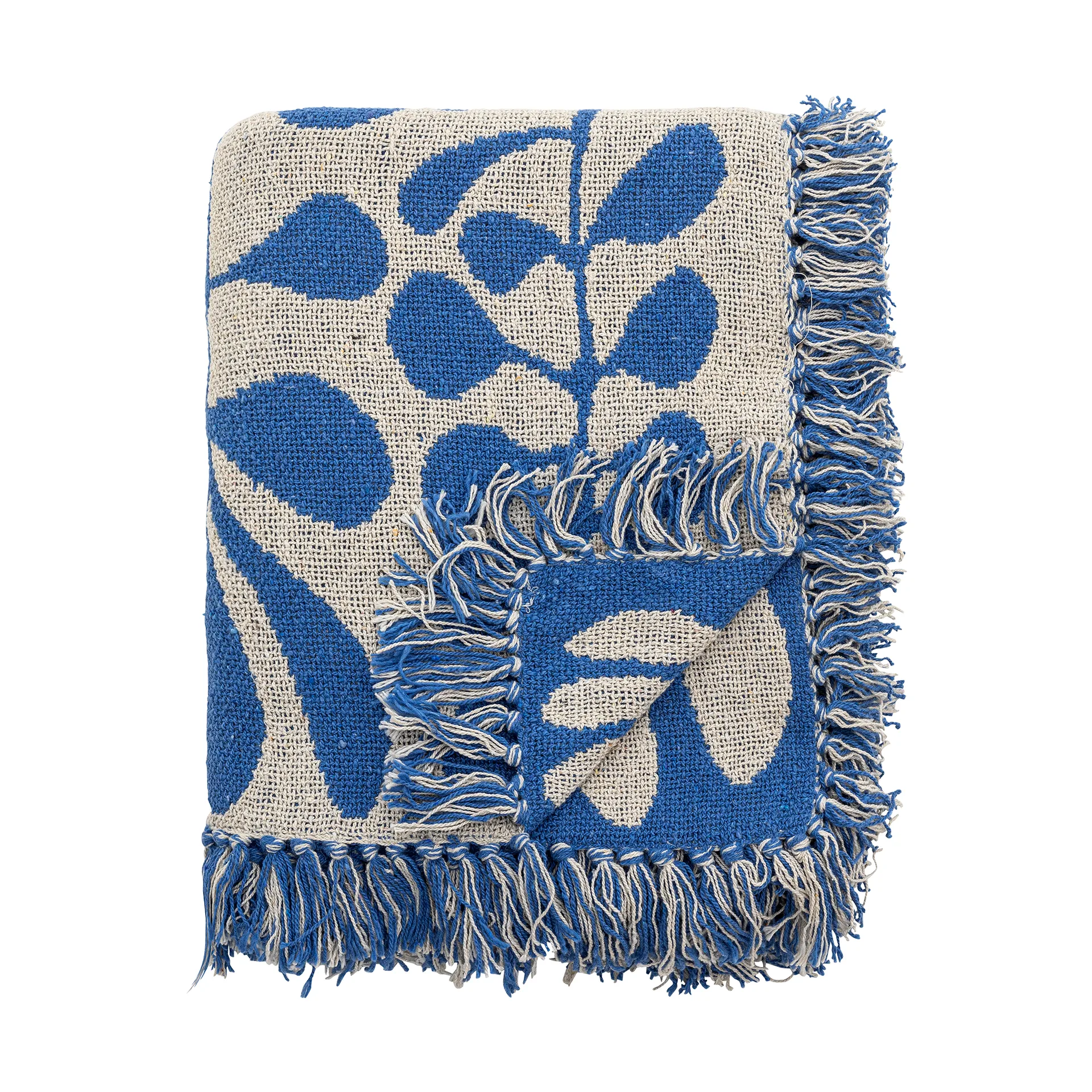 Nevine Decke 130x160 cm, Blau Bloomingville