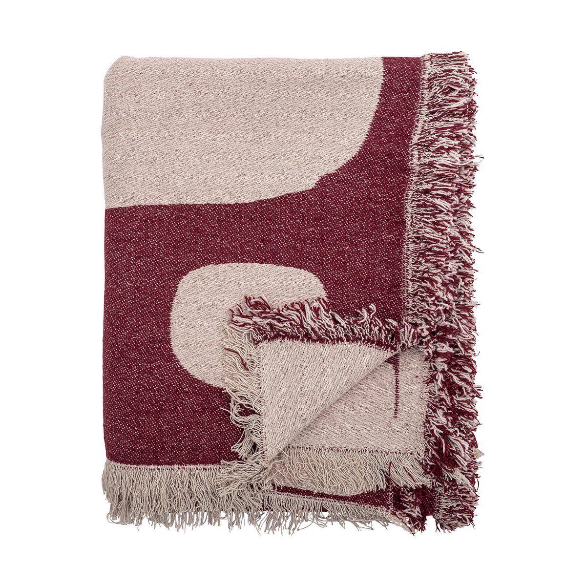 Bloomingville Olica Decke 130x160 cm Rot