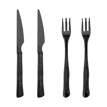 Ollin Fleischbesteck 4 Teile - Schwarz - Bloomingville
