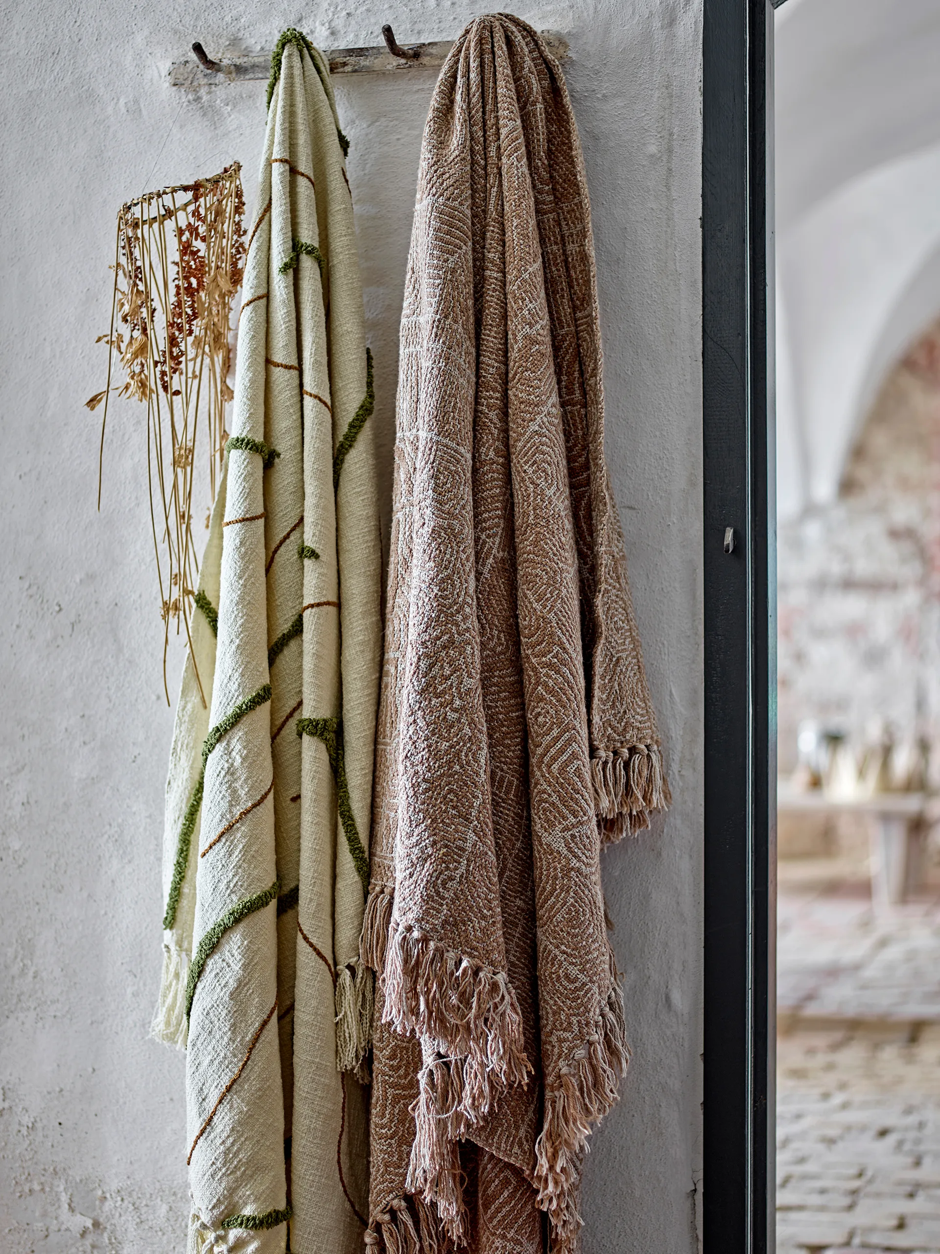 Osasio Decke 130x150 cm, Grün Bloomingville