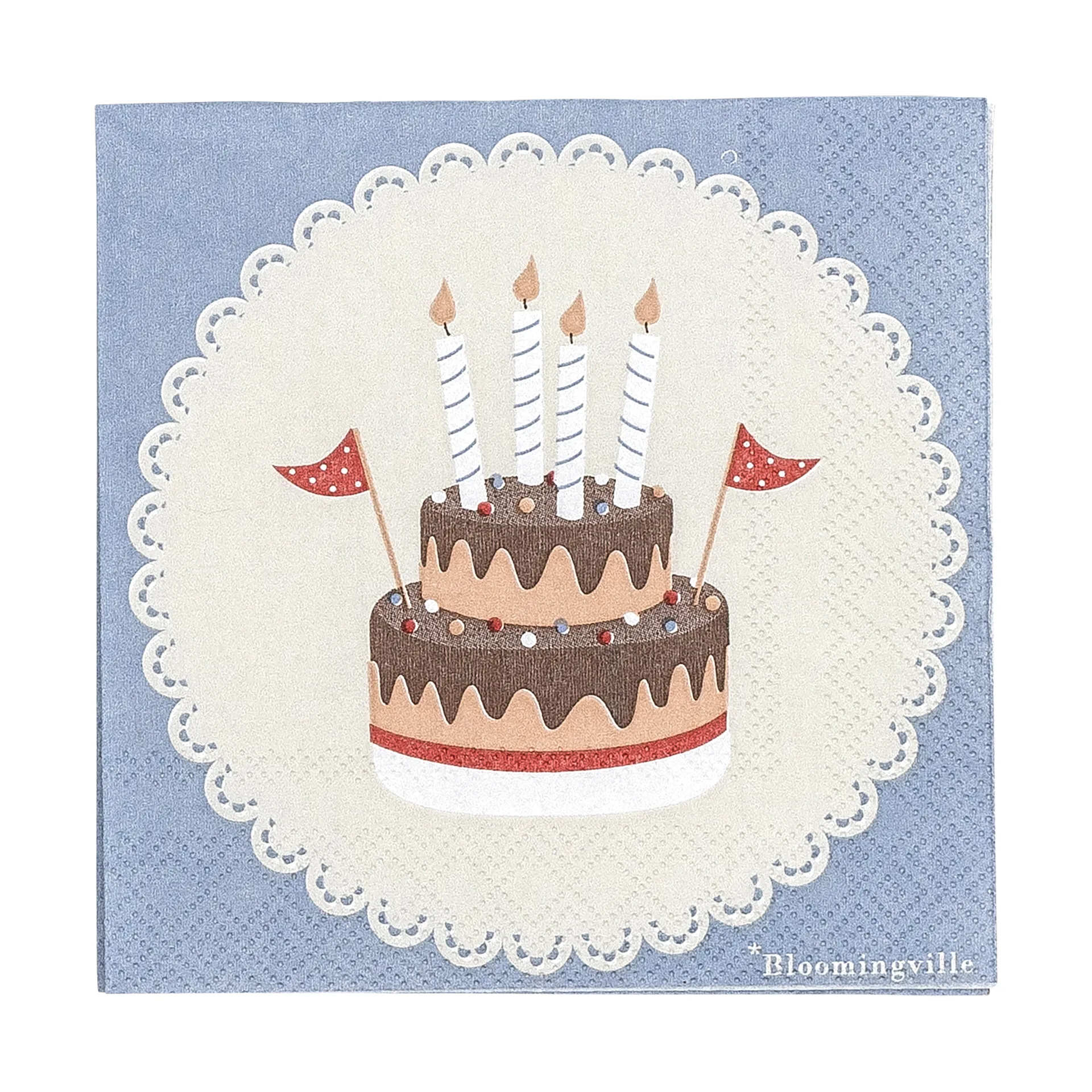 Oscar Servietten 20er-Pack, Blau Bloomingville