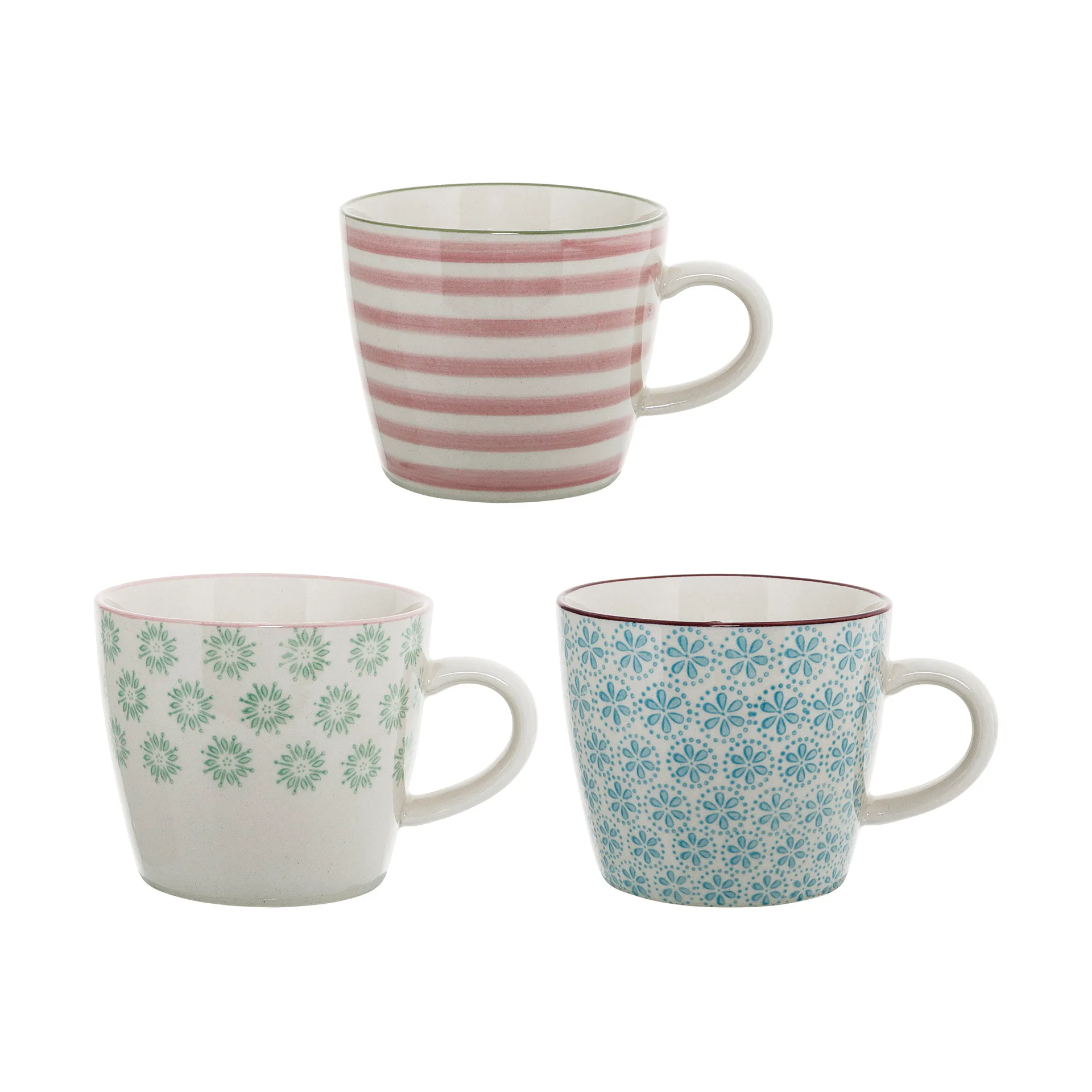 Patricia Tasse 30 cl 3 Teile Blau Bloomingville