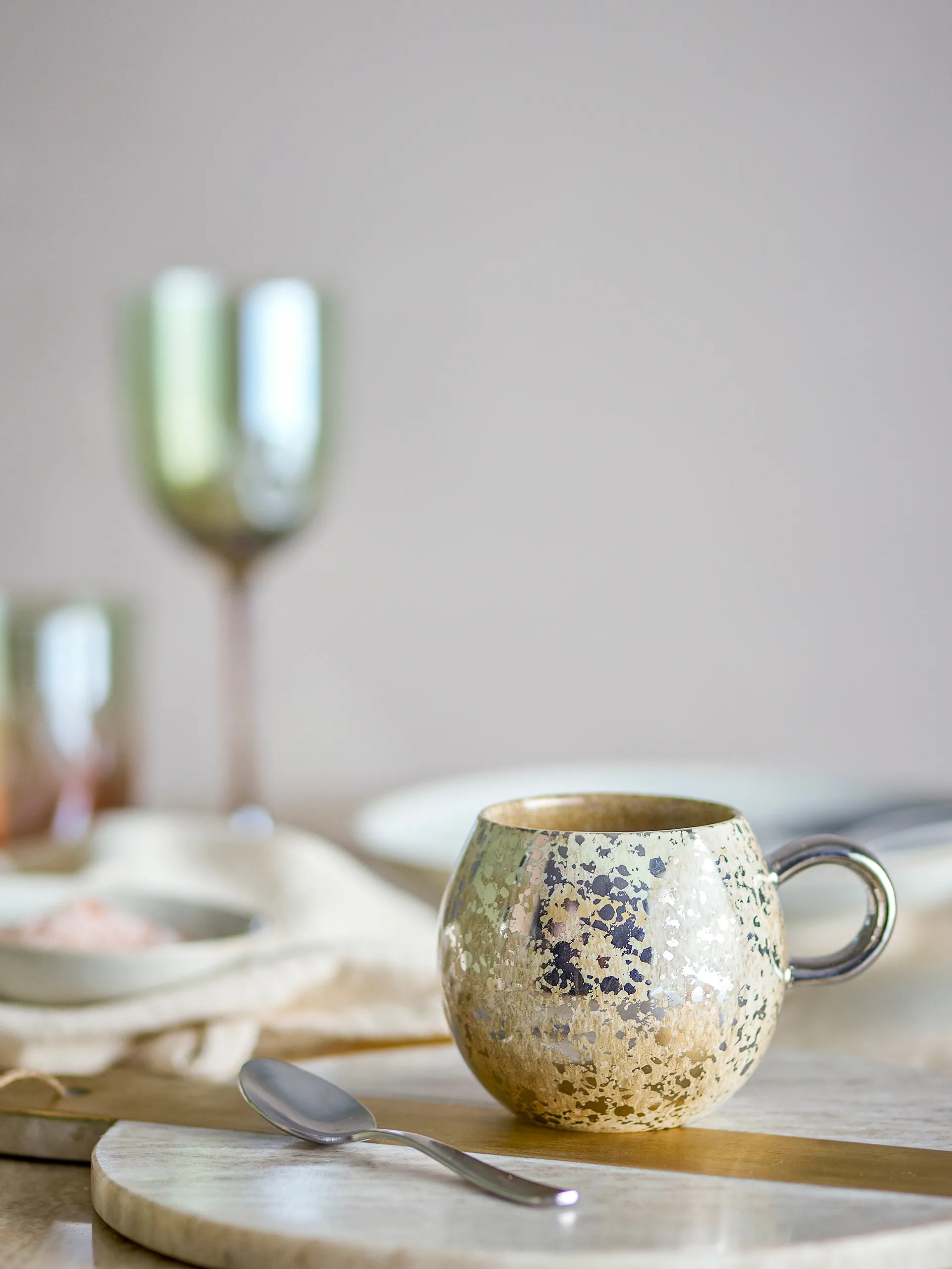 Paula Tasse 24 cl, Gelb Bloomingville