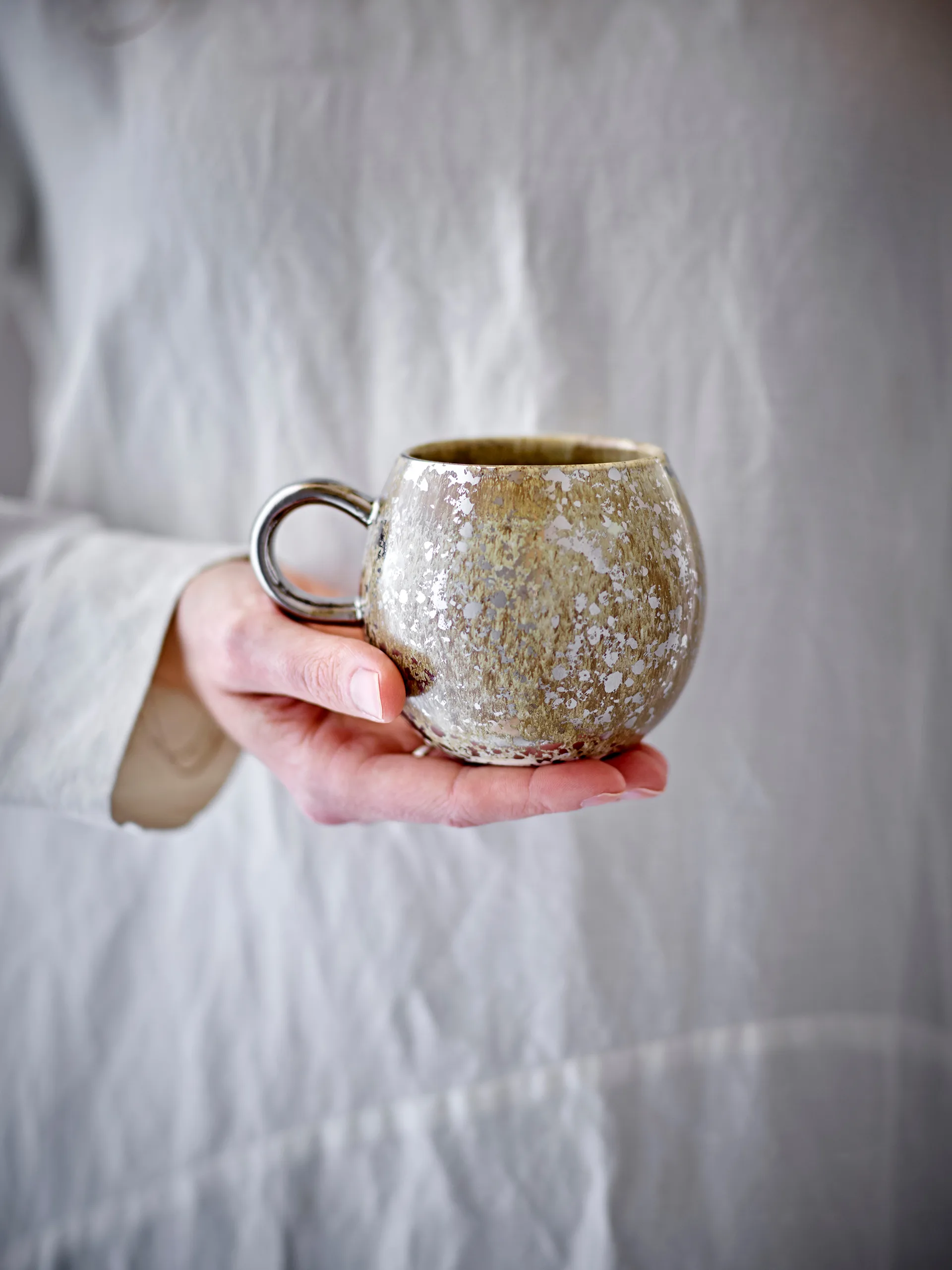 Paula Tasse 24 cl, Gelb Bloomingville