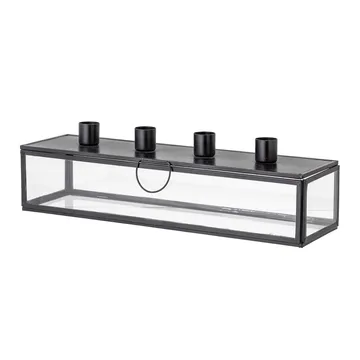 Pelo Adventskerzenhalter 34cm - Schwarz-klar - Bloomingville