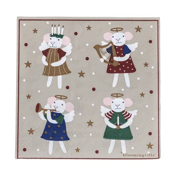 Peo Papierserviette - Multi, 33x33 cm - Bloomingville