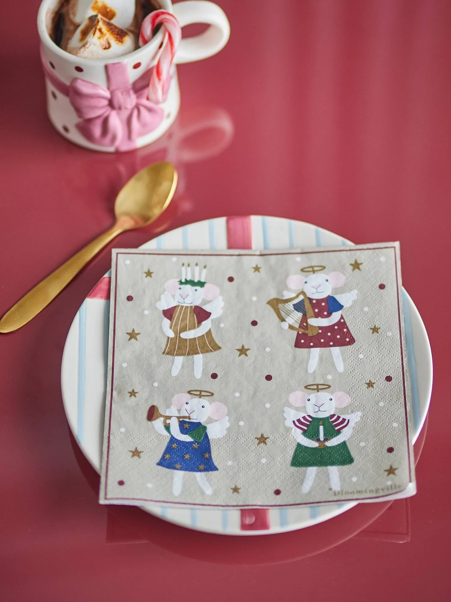 Peo Papierserviette, Multi, 33x33 cm Bloomingville