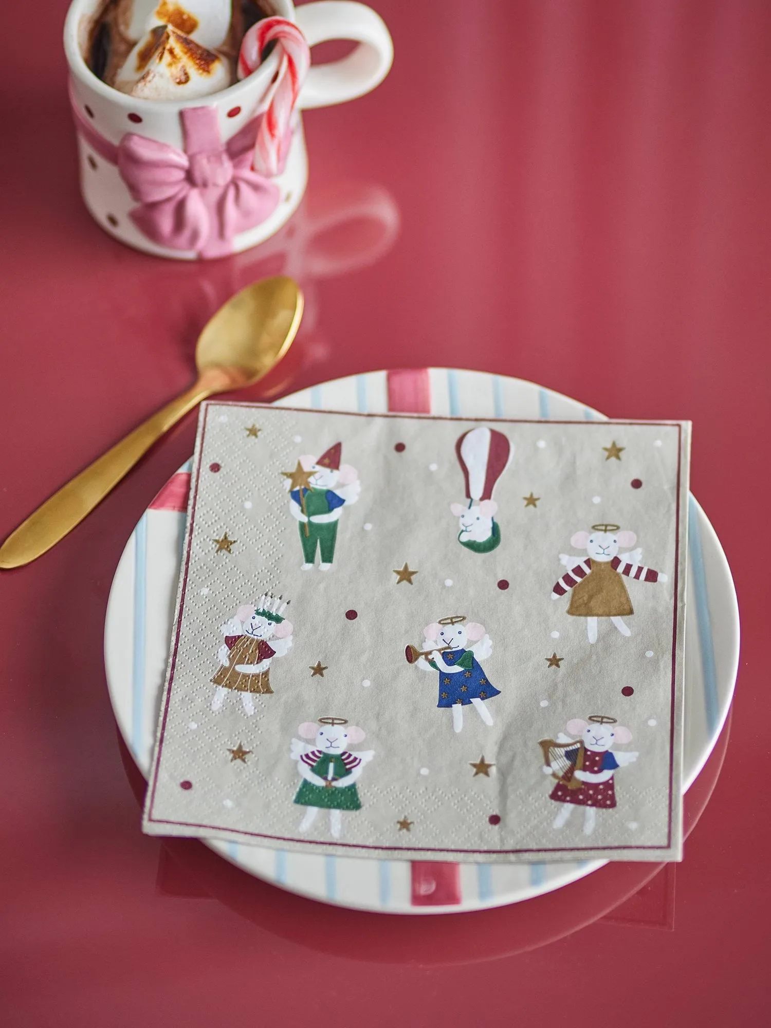 Peo Papierserviette, Multi, 33x33 cm Bloomingville