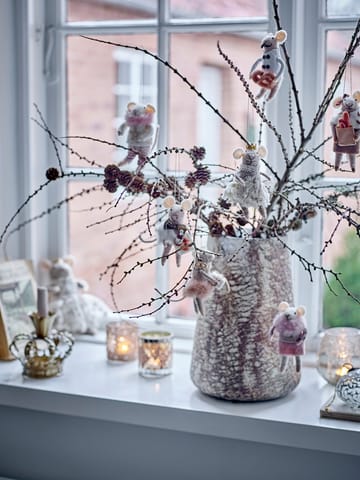 Peo Weihnachtsbaumanhänger Wolle 2 Teile - Braun - Bloomingville