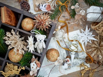 Peo Weihnachtsbaumanhänger Wolle 2 Teile - Braun - Bloomingville