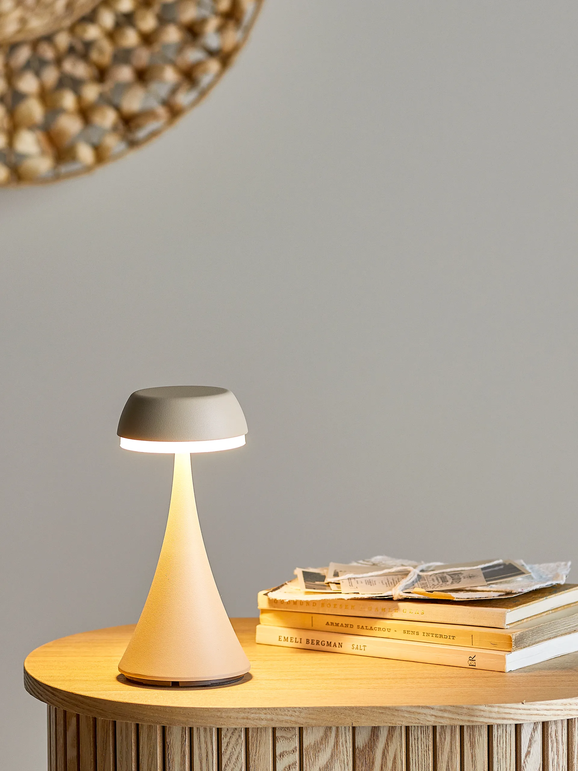 Pepple Kabellose Tischlampe, Natur Bloomingville