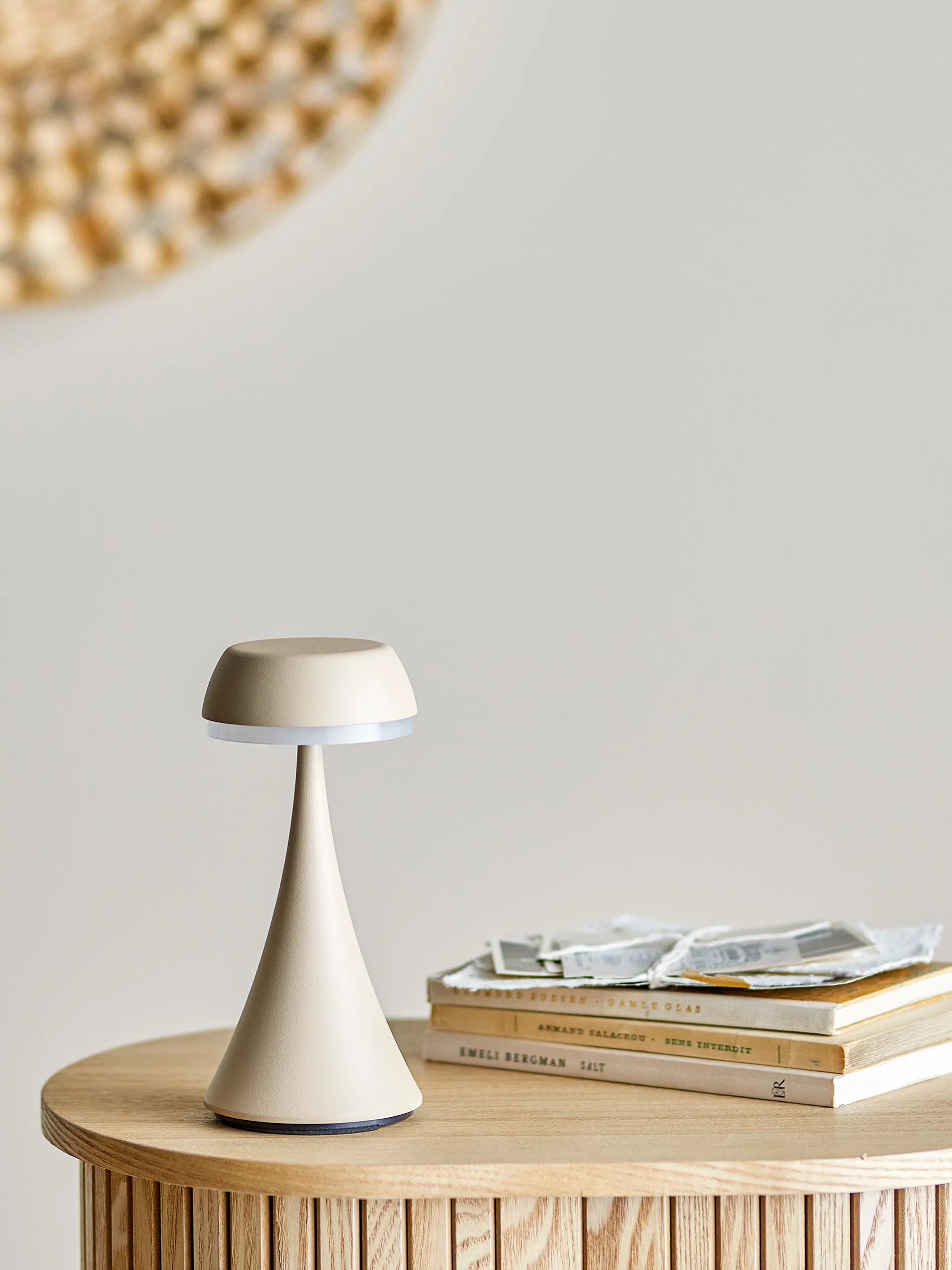 Pepple Kabellose Tischlampe, Natur Bloomingville