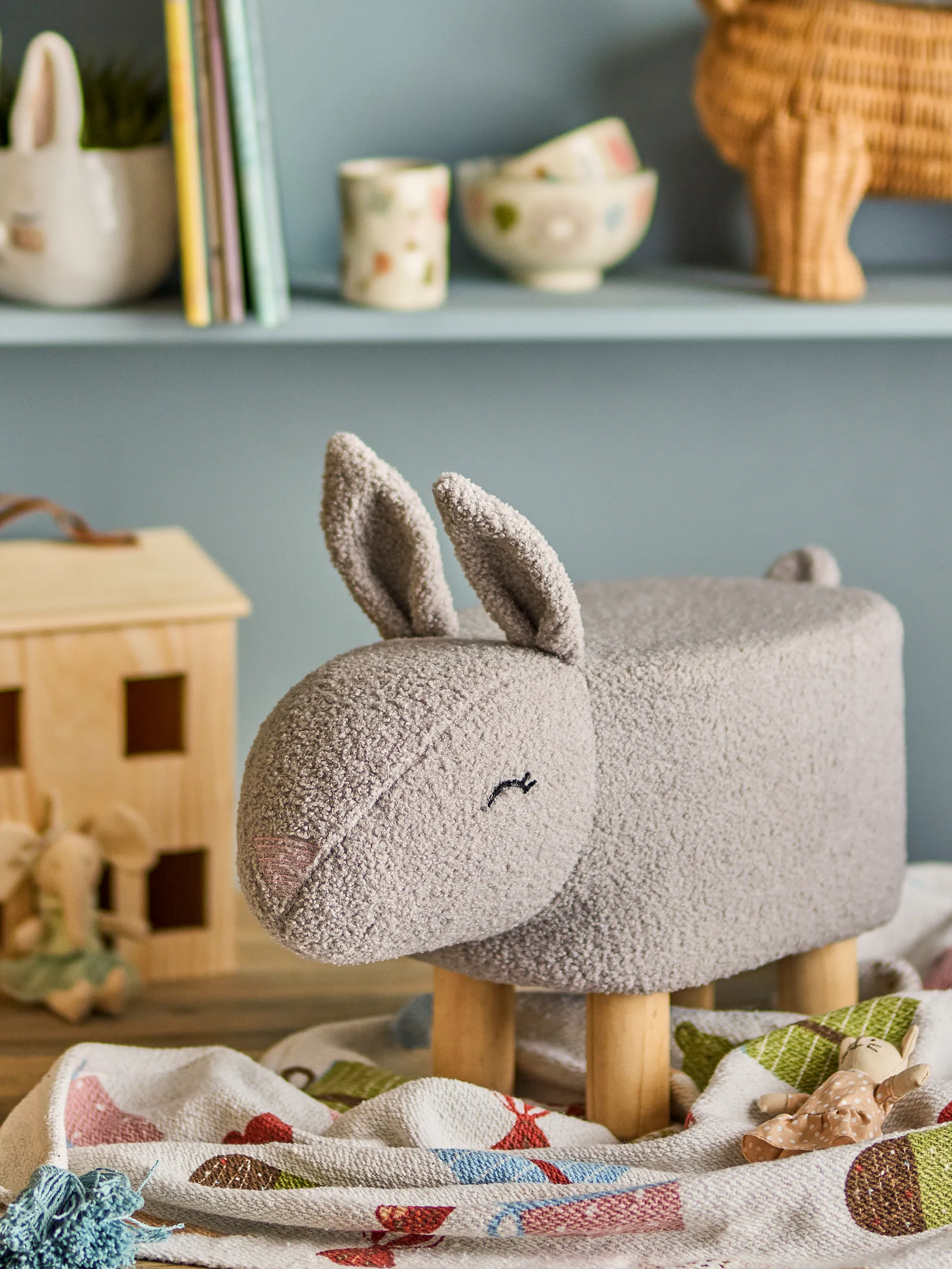 Percey Stuhl, Grau Bloomingville