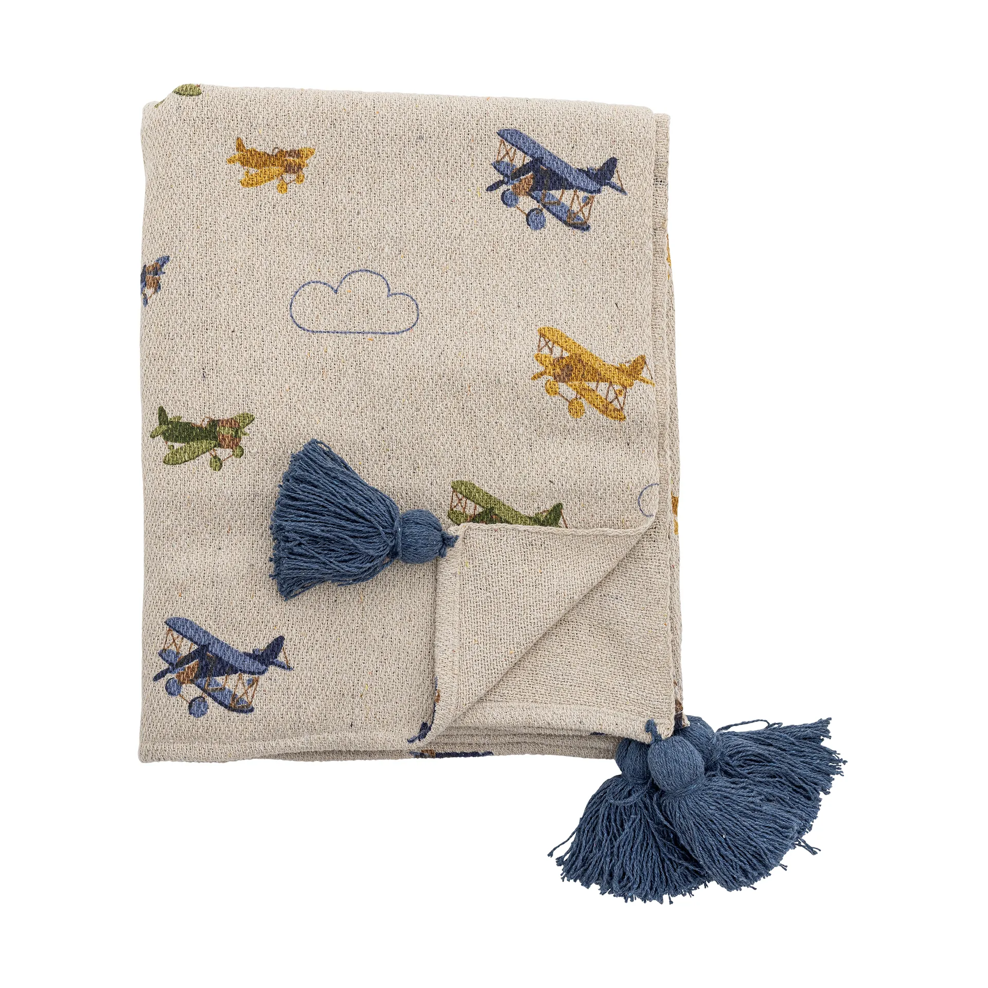 Plane Decke 130x160 cm, Nature Bloomingville