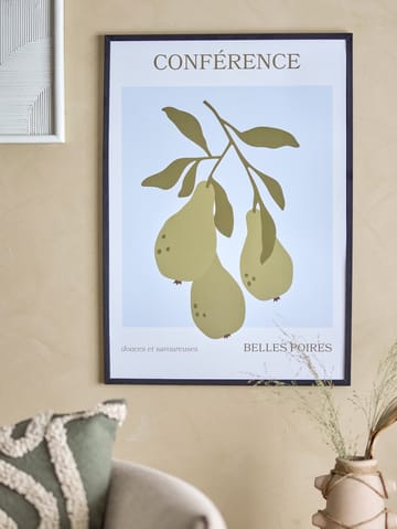 Poire Poster mit Rahmen 52x72 cm - Poire-black pine - Bloomingville