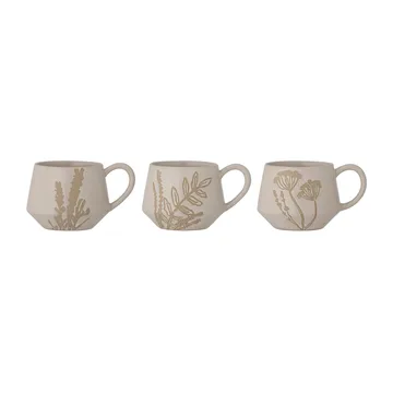 Primrose Tasse 38cl 3 Teile - Natur - Bloomingville