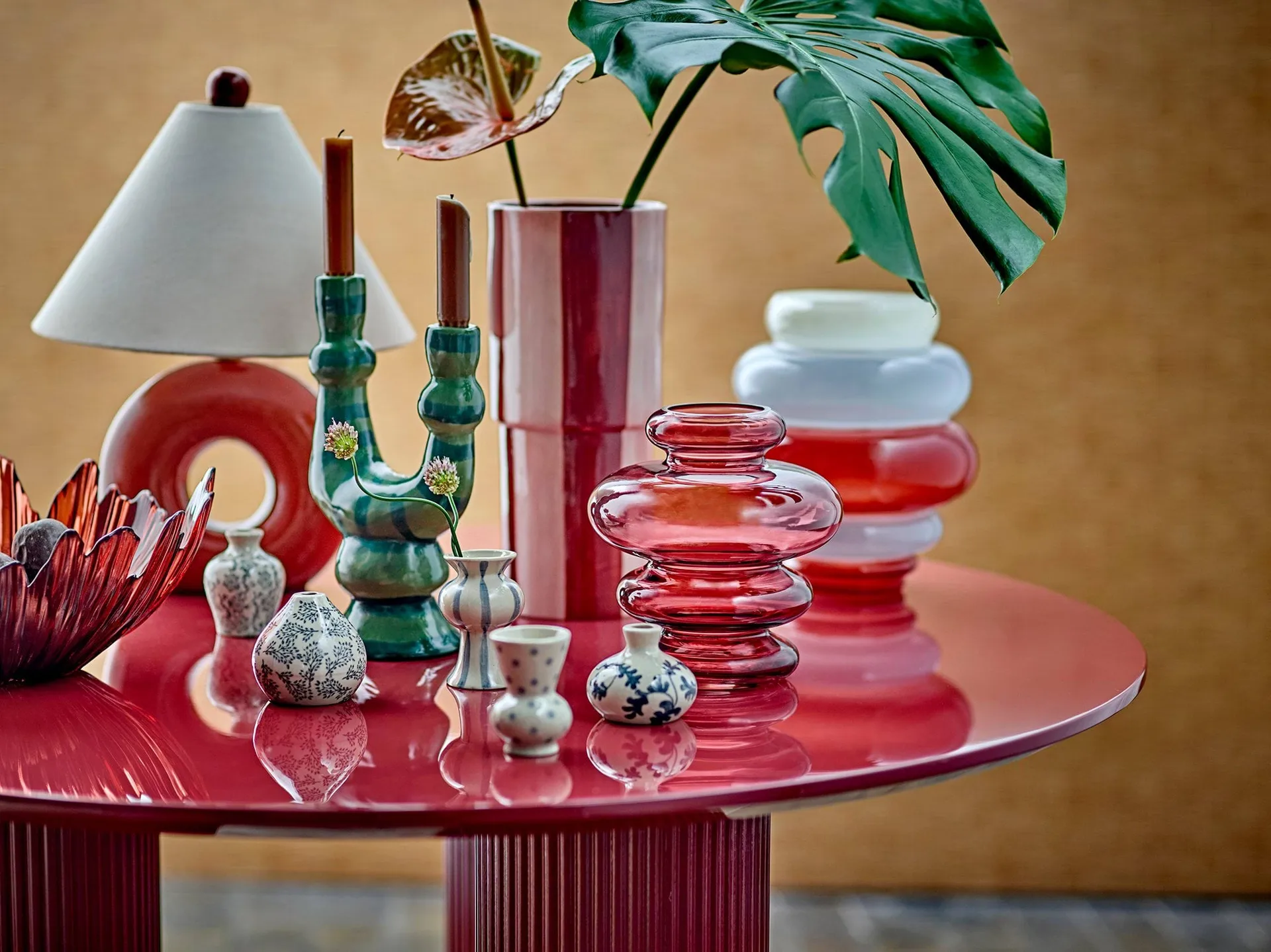 Quinto Vase, Blaues Steinzeug, 5-teilig Bloomingville