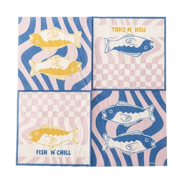 Remy Papierserviette 20-teilig - Blau - Bloomingville