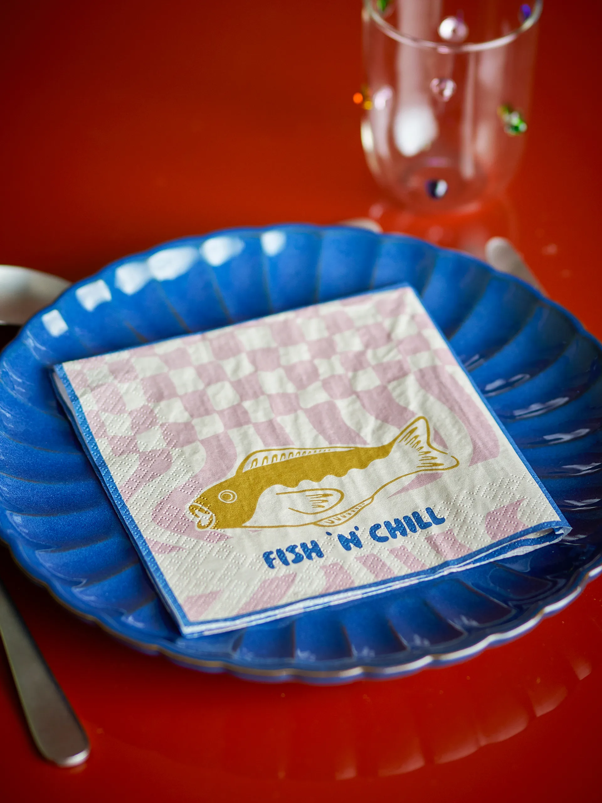 Remy Papierserviette 20-teilig, Blau Bloomingville