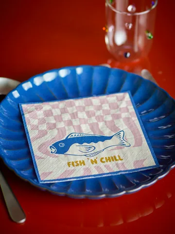 Remy Papierserviette 20-teilig - Blau - Bloomingville