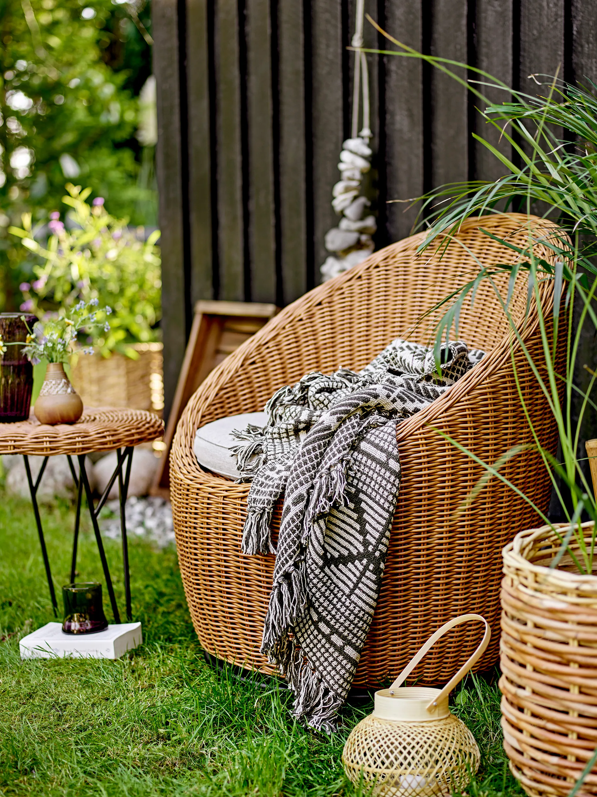 Roccas Loungesessel, Polyrattan Bloomingville