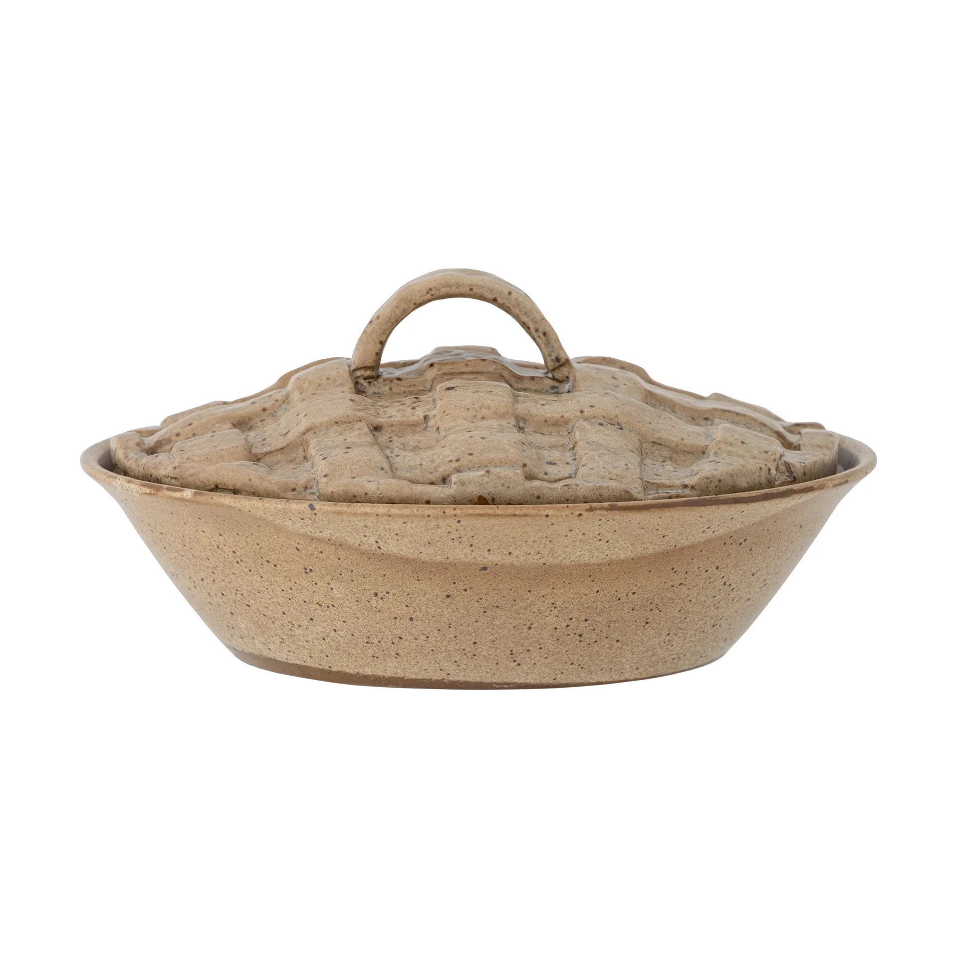 Rozalin Pajform mit Deckel Ø23cm, Braun Bloomingville