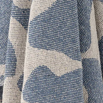 Salobre Plaid Baumwolle 160x130 cm - Blau - Bloomingville