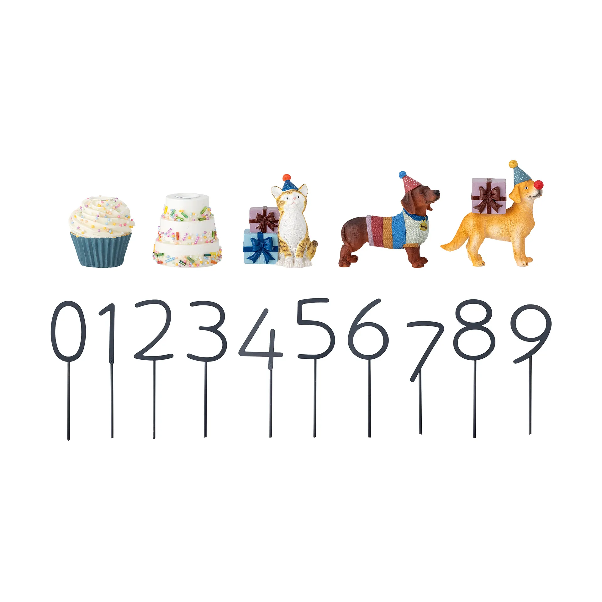 Salve Geburtstagsdekoration 15 Teile, Multi Bloomingville