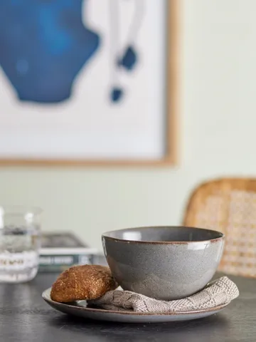 Sandrine Frühstücksset 12 Teile - Grau - Bloomingville