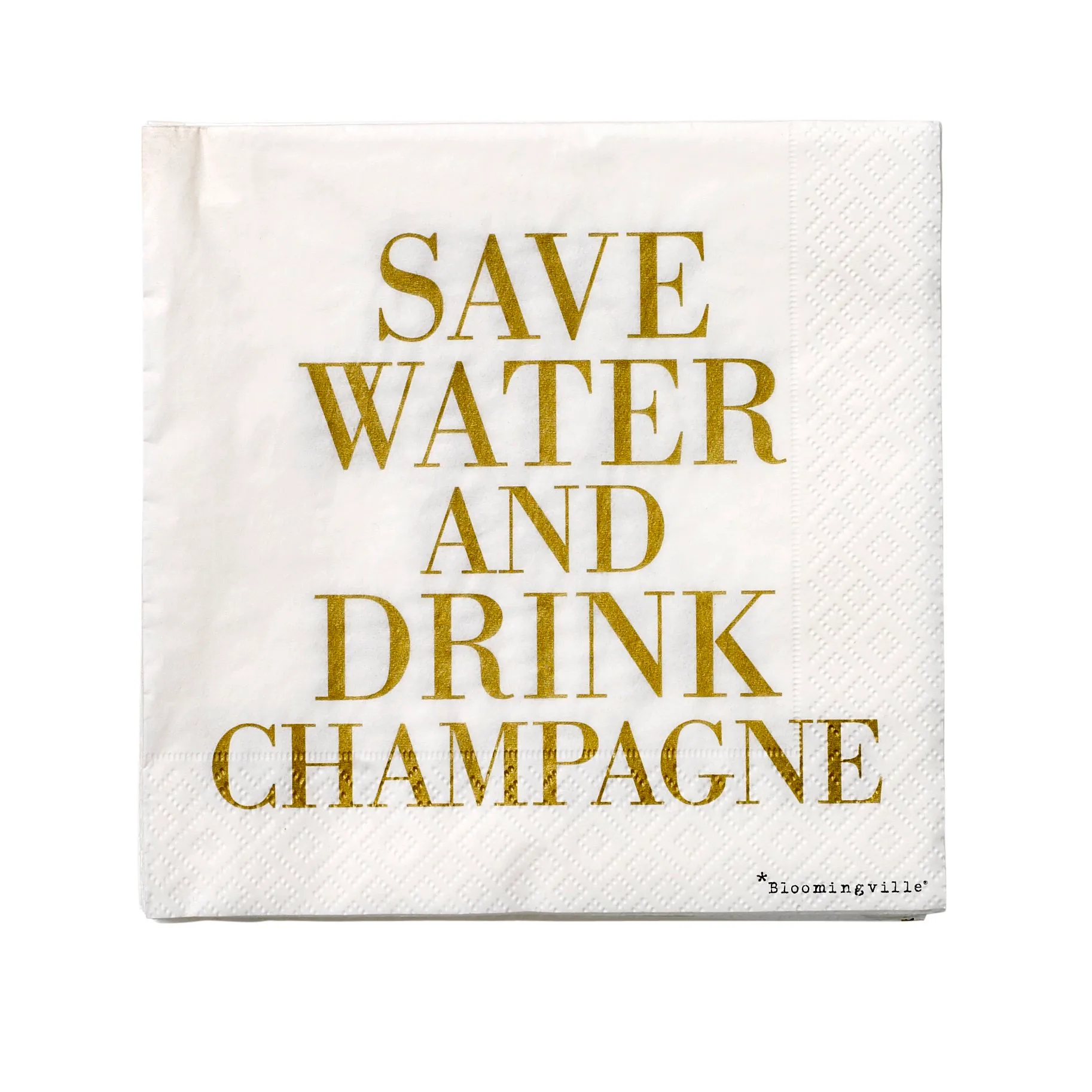 Save Water Servietten 20er Pack, 33 x 3cm Bloomingville
