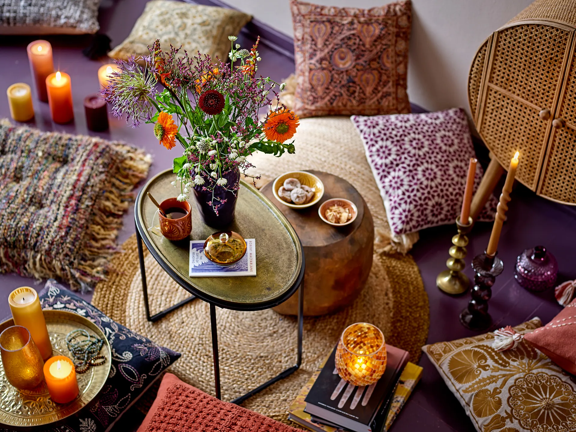 Shimmer Kerze 4er Pack, Braun Bloomingville