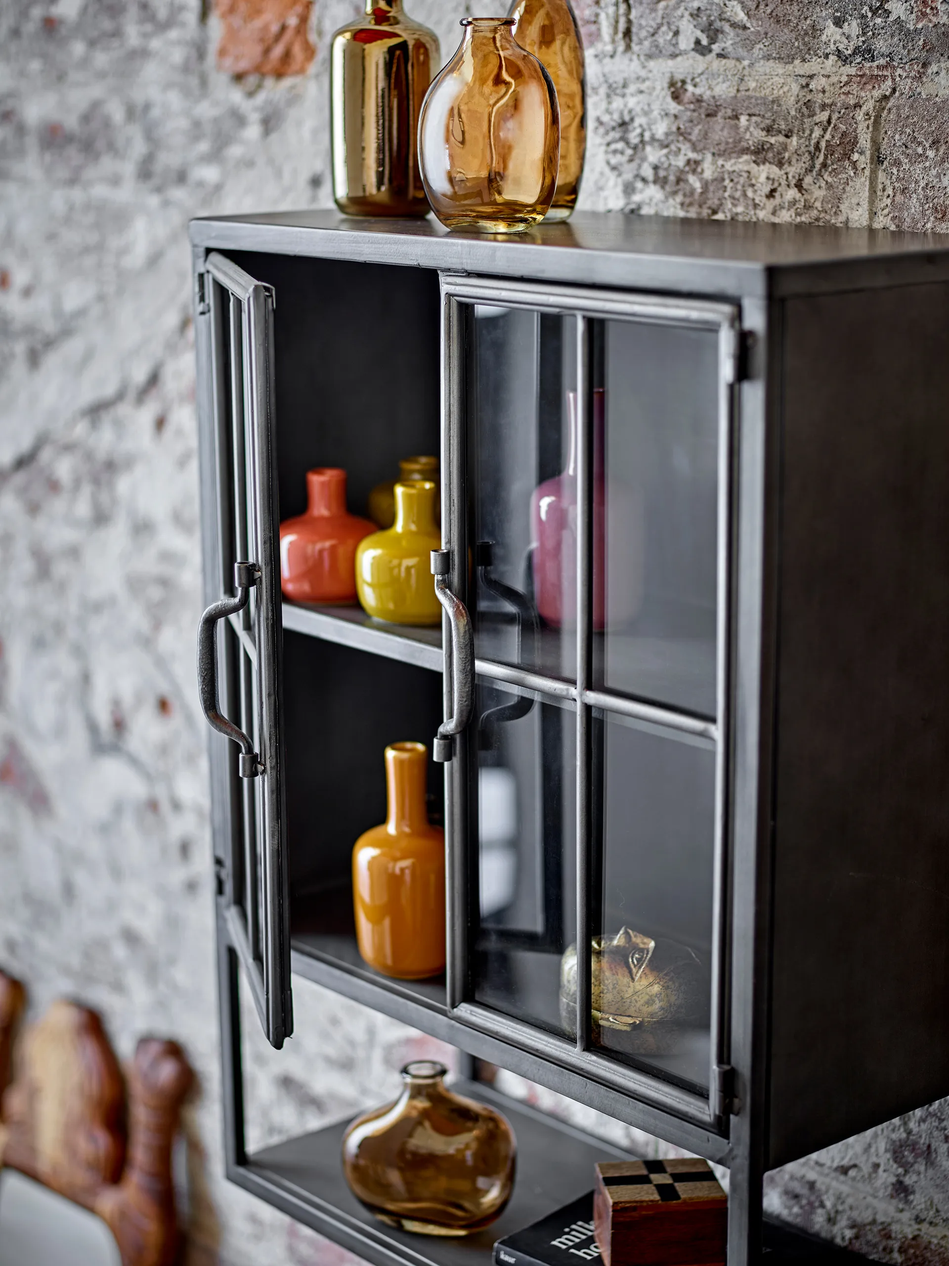 Sindre Schrank 46x21,5x61 cm, Black, metall Bloomingville