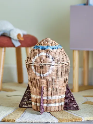 Space Rattan Aufbewahrungsdose mit Deckel 31x35 cm - Natur - Bloomingville