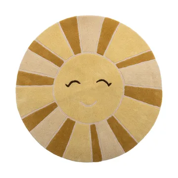 Sun Wollteppich Ø110 cm - Gelb - Bloomingville
