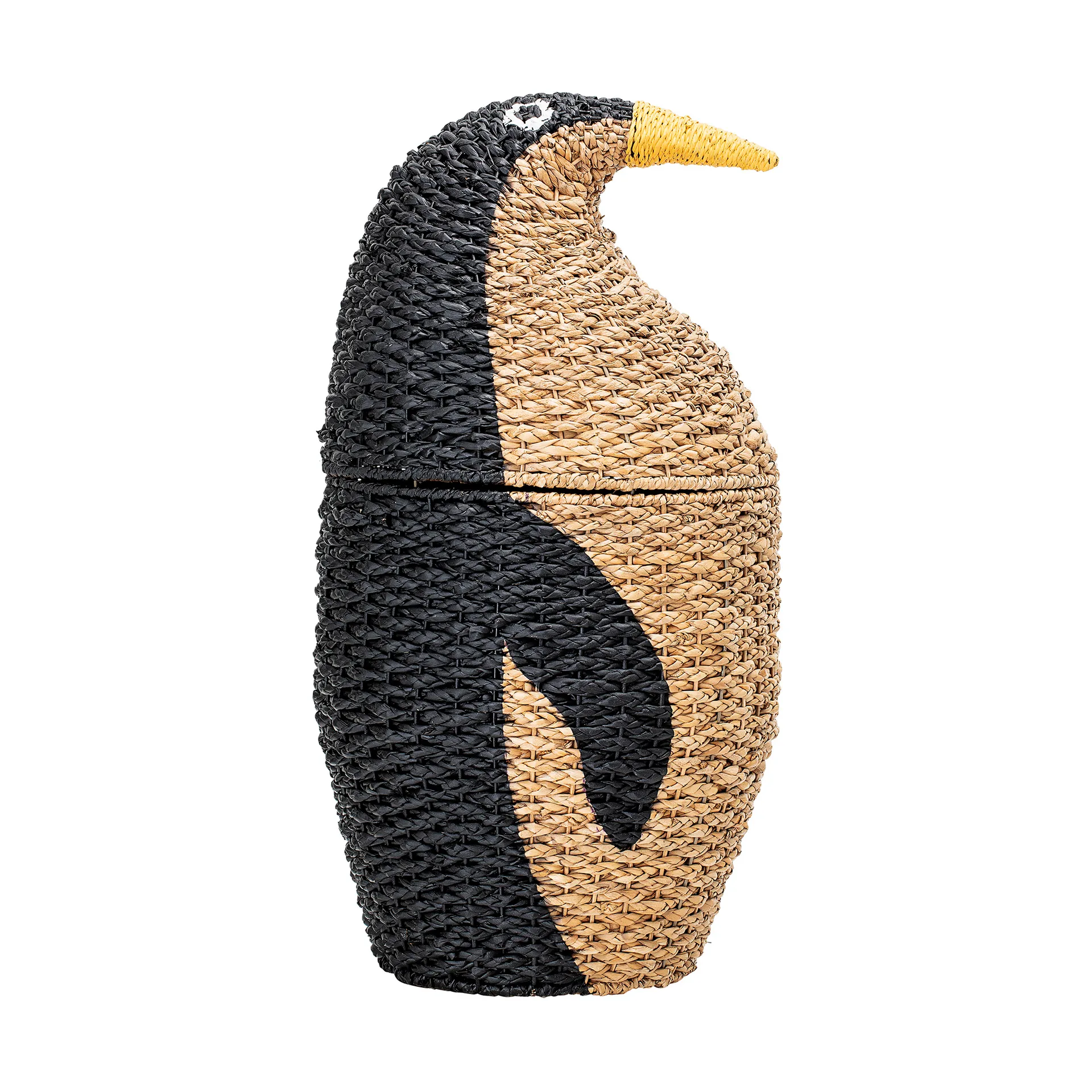 Tazia Aufbewahrungskorb mit Deckel Ø37x69 cm, Schwarz Bloomingville