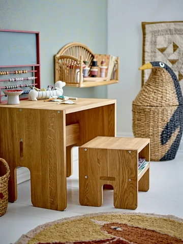 Tazia Aufbewahrungskorb mit Deckel Ø37x69 cm - Schwarz - Bloomingville