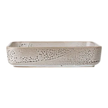 Thea Servierteller Steingut 25 x 25cm - Grau - Bloomingville